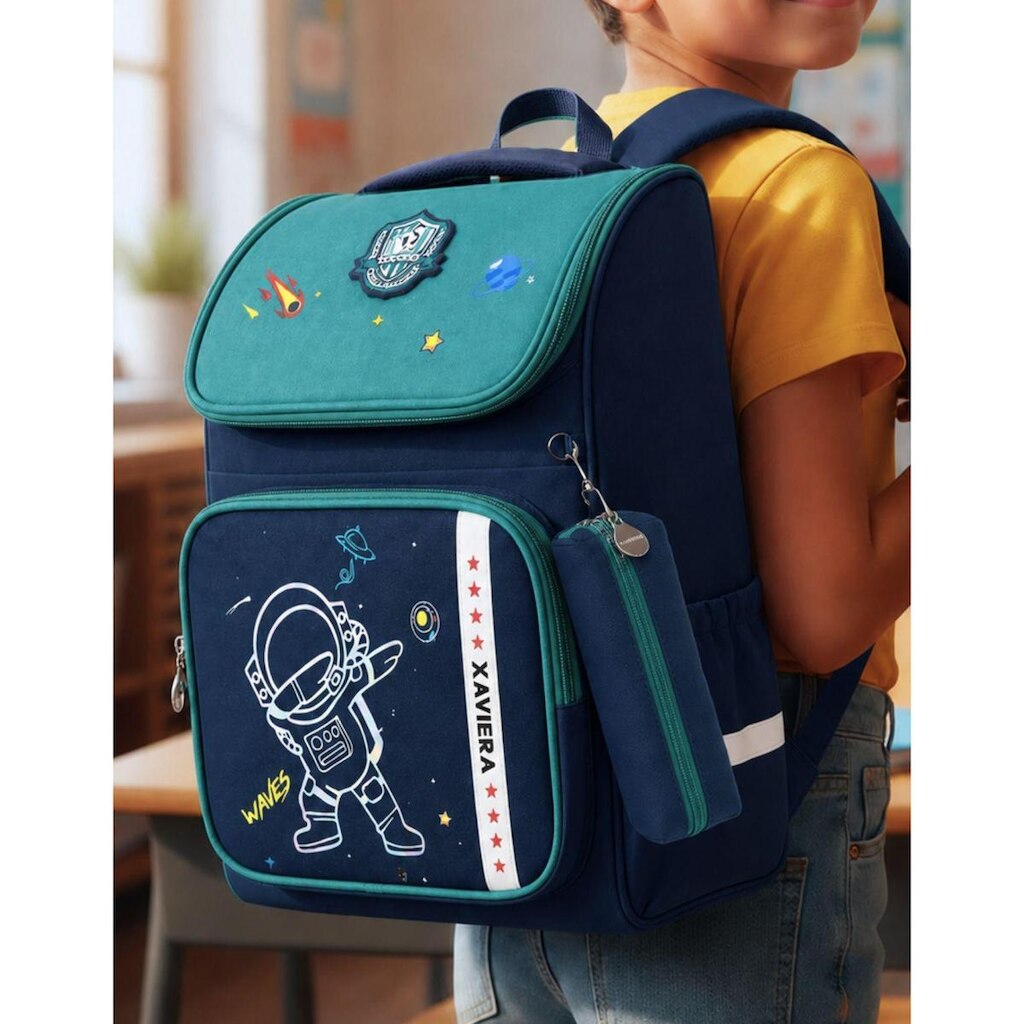 Mochila Escolar Grande Infantil Bolso Garrafa Abertura Ampla