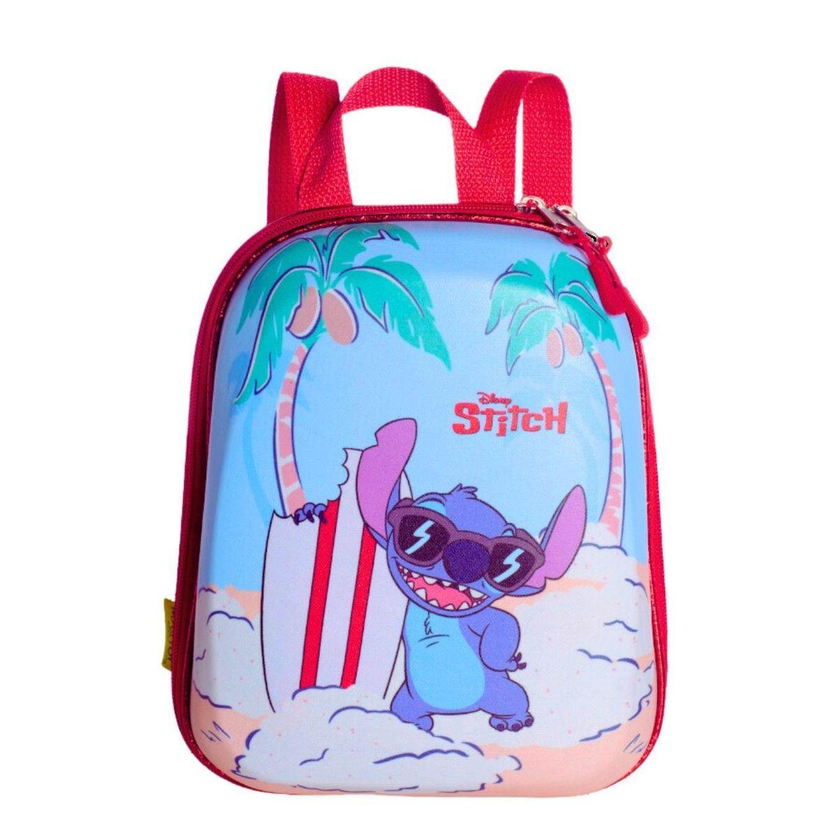 Mochila Escolar Infantil Bolsa 3d Rigida Linda Lilo Stitch