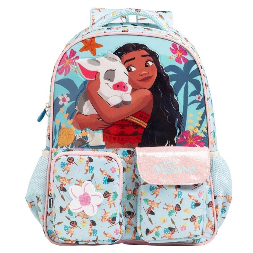 Mochila Escolar Infantil Bolsa Costas Menina Original Moana