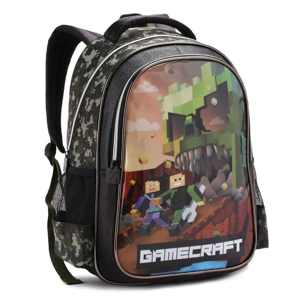 Mochila Escolar Infantil Do Gamecraft