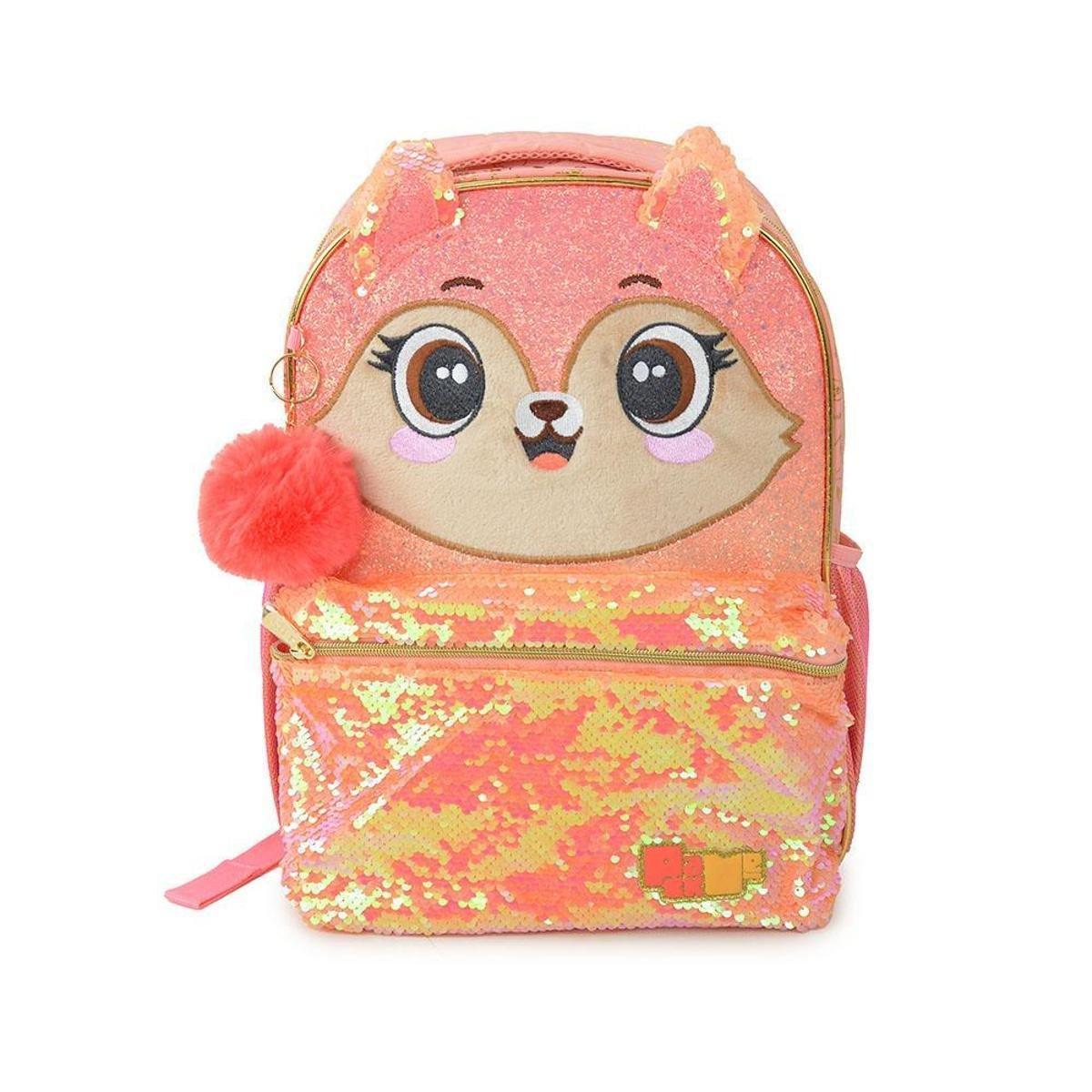 Mochila Escolar Infantil Pacific Pack Me Lantejoulas Rosa