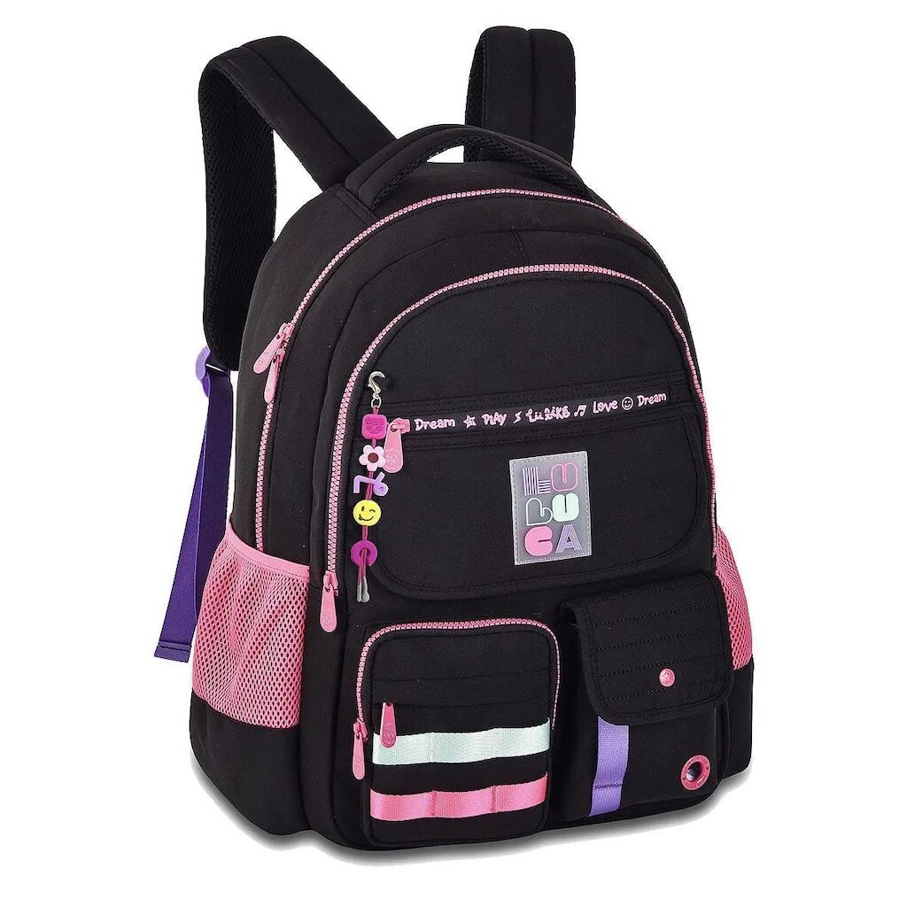 Mochila Escolar Juvenil Feminina De Costas Luluca Original