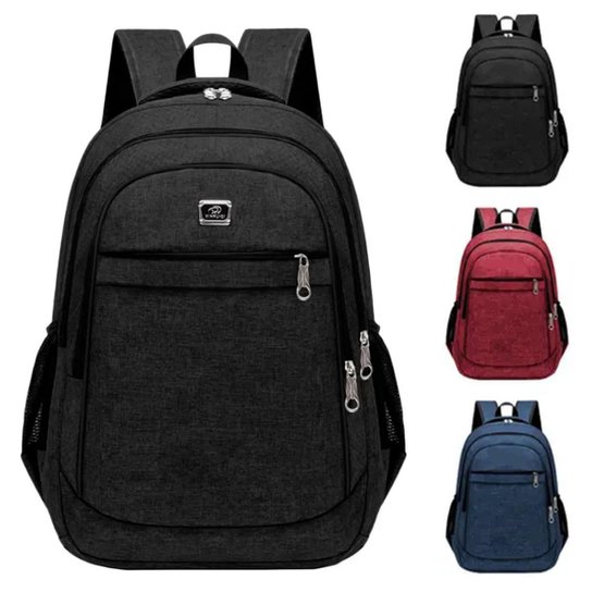 Mochila Escolar Resistente para Notebook Trabalho Viagem Unissex Confortável - Sortido Menor preço em Mochila Escolar Resistente para Notebook Trabalho Viagem Unissex Confortável - Sortido