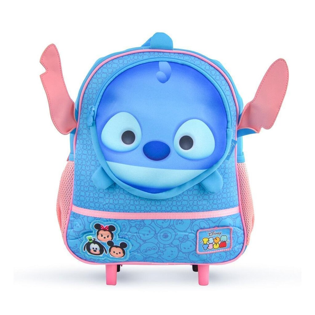 Mochila Escolar Stitch Disney Resistente Rodinhas Infantil