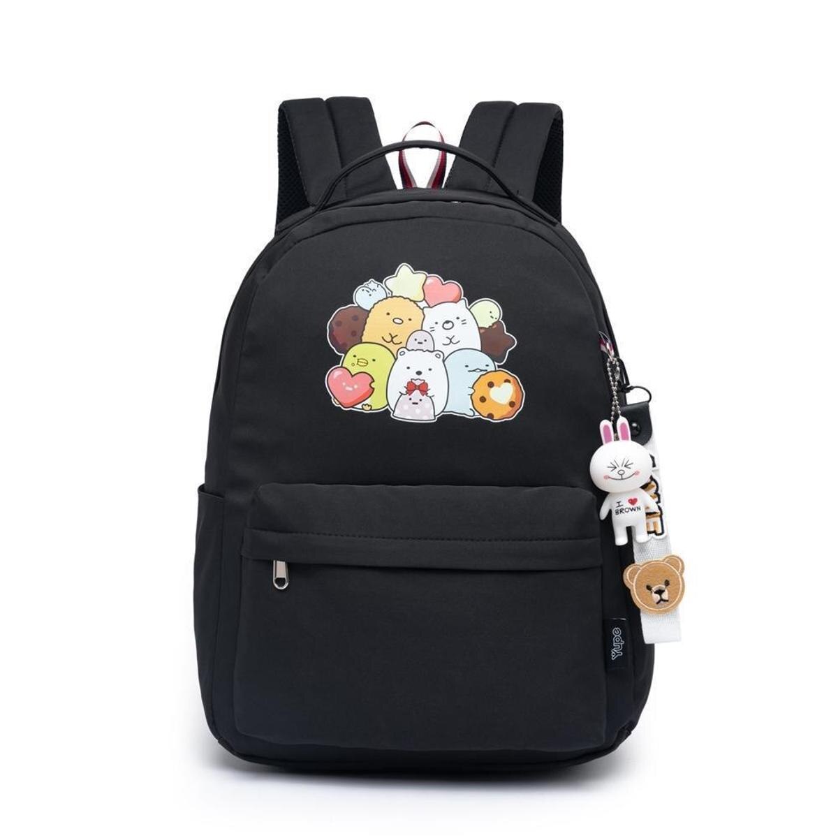 Menor preço em Mochila Escolar Universitária Feminina Chaveiro Juvenil Menina 7 Litros