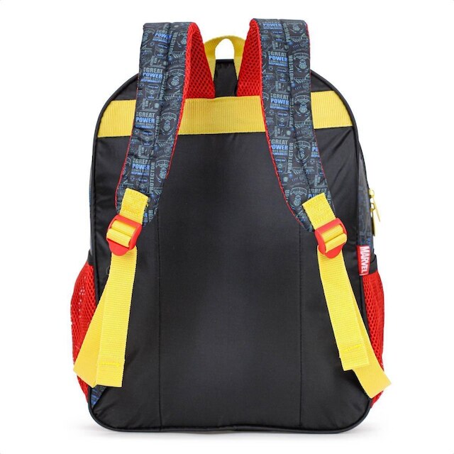 Mochila Escolar Xeryus 14 SpiderMan 13343 Preto e Azul - Infantil