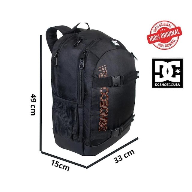 Mochila Esportiva Dc Shoes Skate Original