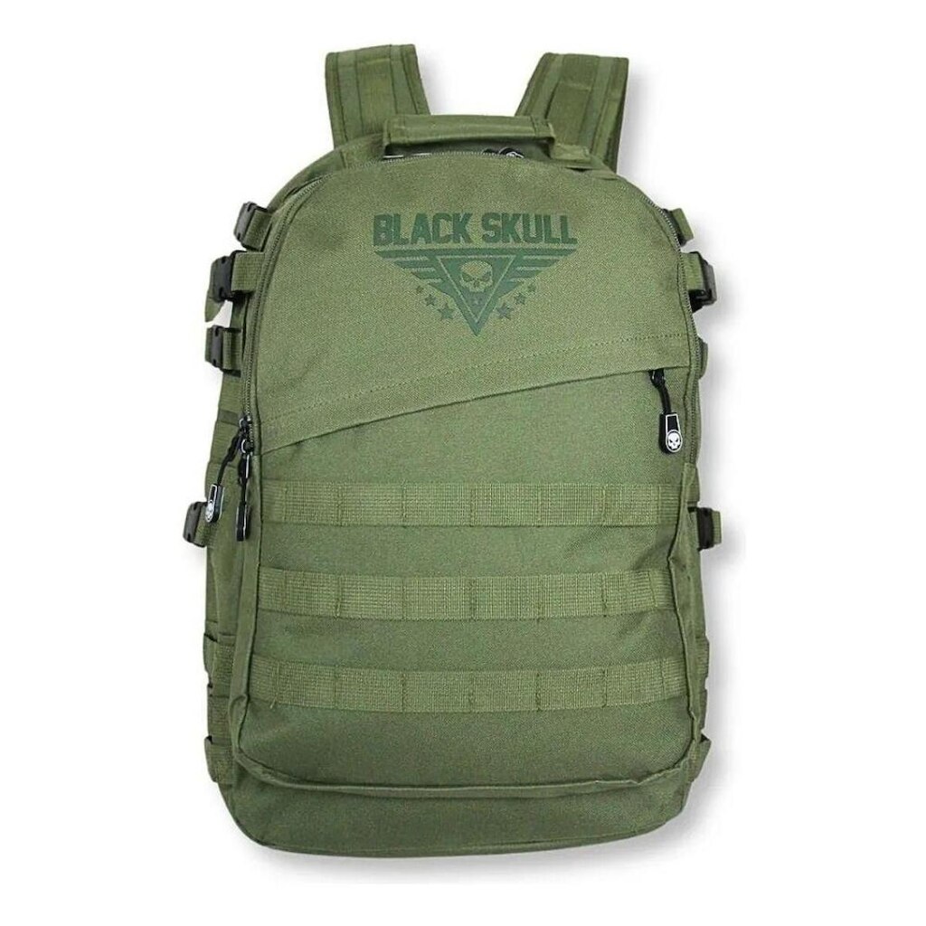 Mochila esportiva escolar passeio Black Skull Notebook Original
