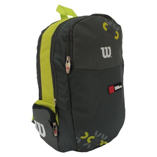 Mochila Esportiva IX12239A Cinza/Verde - Wilson - Preto+Verde Água Menor preço em Mochila Esportiva IX12239A Cinza/Verde - Wilson - Preto+Verde Água