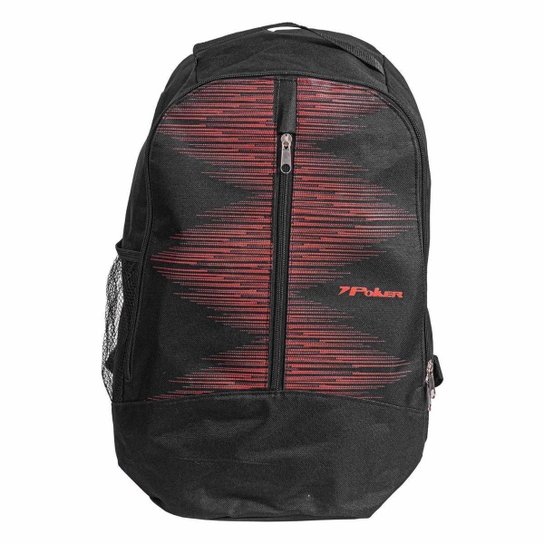 Mochila Esportiva Sigma - Preto+Vermelho Menor preço em Mochila Esportiva Sigma - Preto+Vermelho