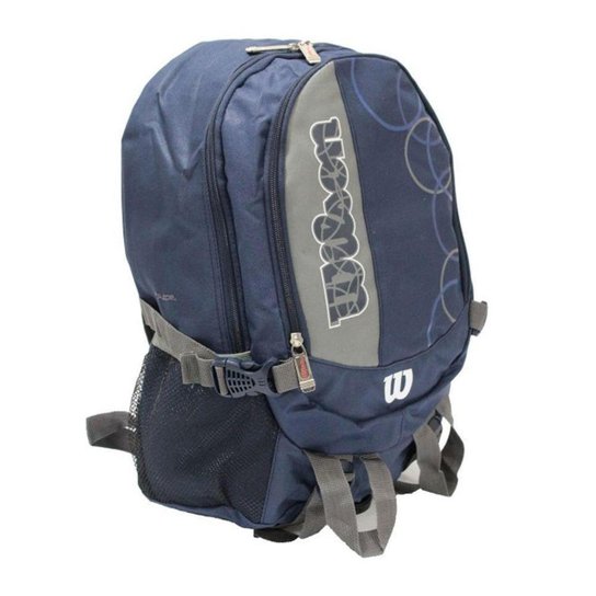 Mochila Esportiva Wilson Azul Cinza - Azul Menor preço em Mochila Esportiva Wilson Azul Cinza - Azul