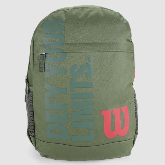 Mochila Esportiva Wilson Unis - 25L - Verde Menor preço em Mochila Esportiva Wilson Unis - 25L - Verde