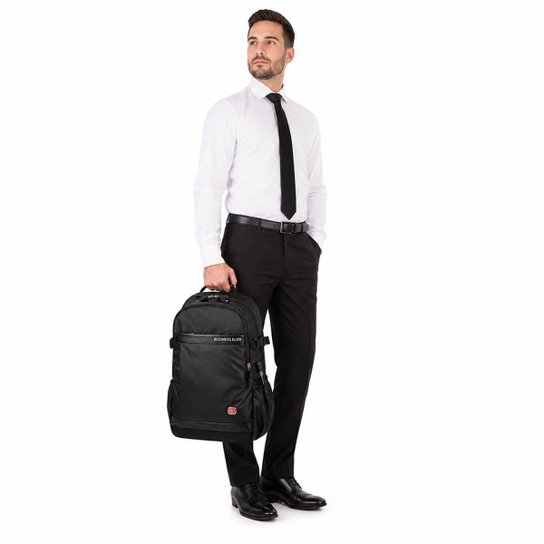 Mochila Executiva Antifurto Notebook Crosswave Trabalho Resistente 20 Litros