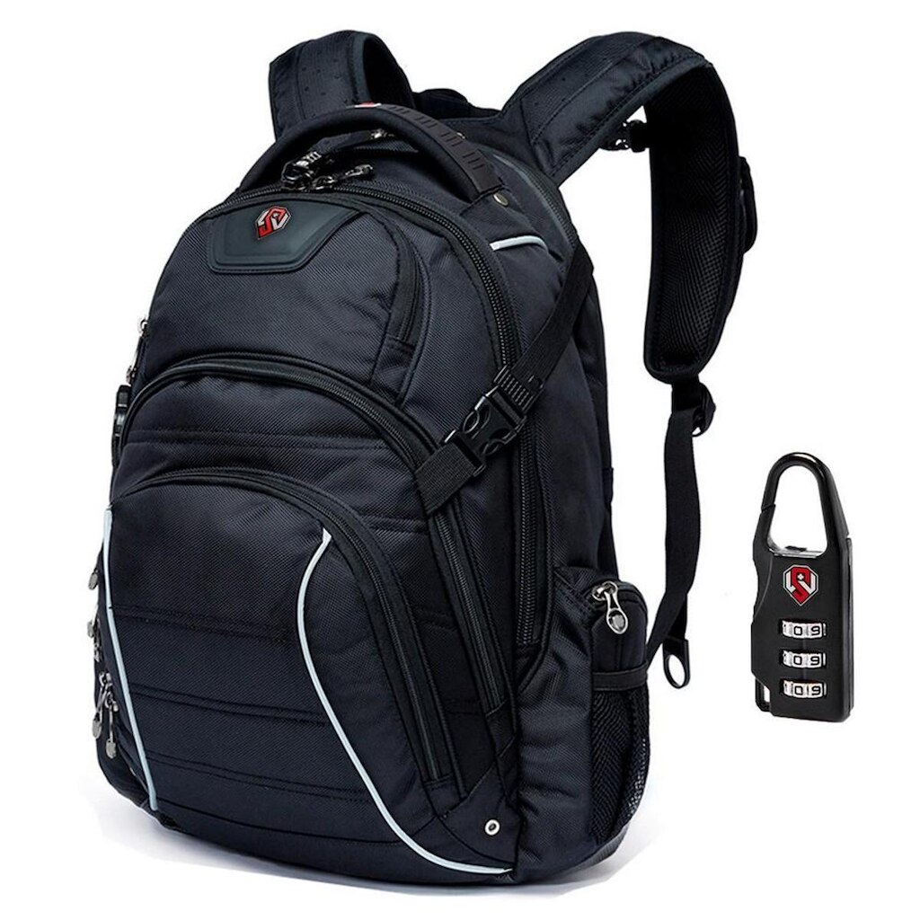 Mochila Executiva Antifurto Notebook Grande Cabo De Aço 30L