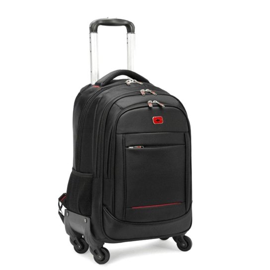 Mochila Executiva com 4 Rodinhas 360º e Entrada USB