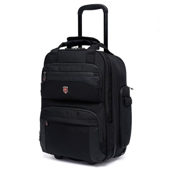 Mochila Executiva De Rodinhas Espaçosa Trabalho Notebook 36 Litros
