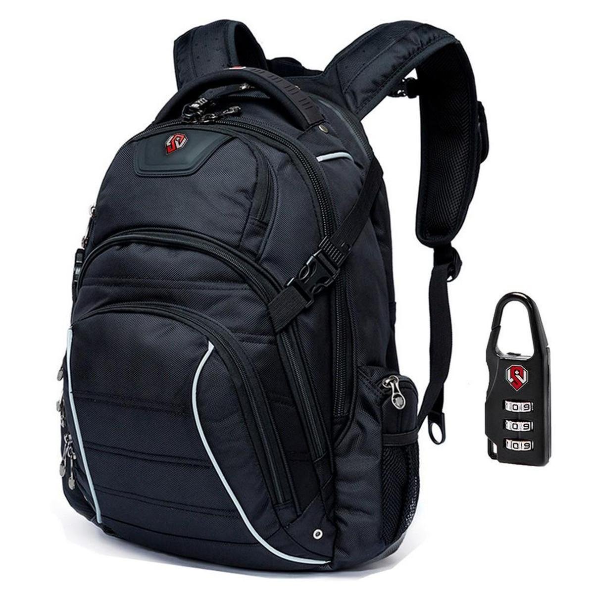 Mochila Executiva impermeável Antifurto Notebook Grande Cabo De Aço
