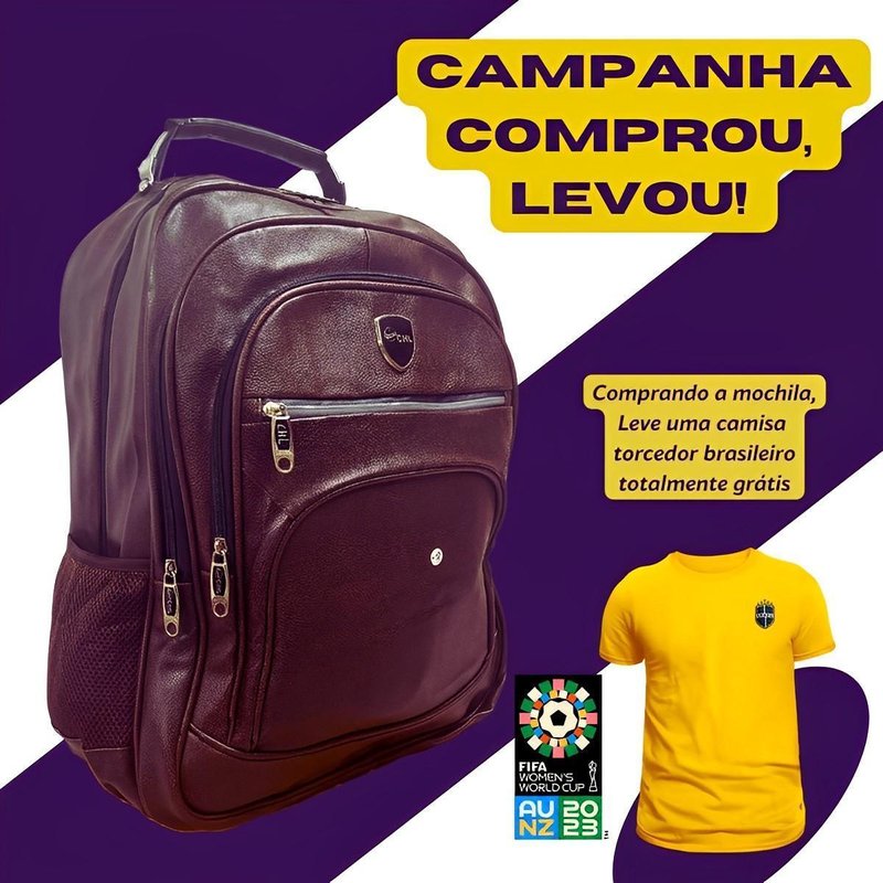 Mochila Executiva Impermeável De Couro Bolsa Masculina em oferta na Shopee Mochila Executiva Impermeável De Couro Bolsa Masculina