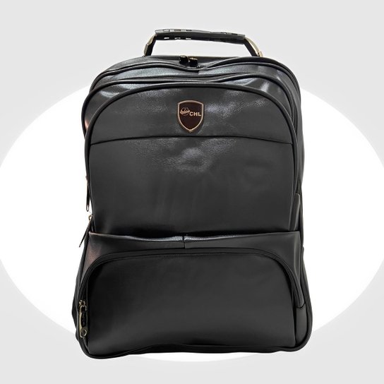 Mochila Executiva Impermeável De Couro Bolsa Masculina Compartimento Notebook Resistente Original - Preto Menor preço em Mochila Executiva Impermeável De Couro Bolsa Masculina Compartimento Notebook Resistente Original - Preto