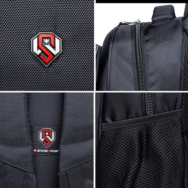 Mochila Executiva Impermeável Swissport Notebook Reforçada Trabalho Faculdade 26 Litros