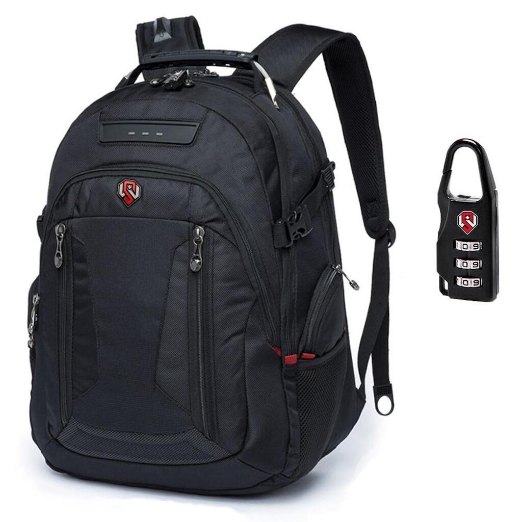 Mochila Executiva Masculina Notebook Laptop Reforçada Cabo Aço Cadeado Moderna 37L