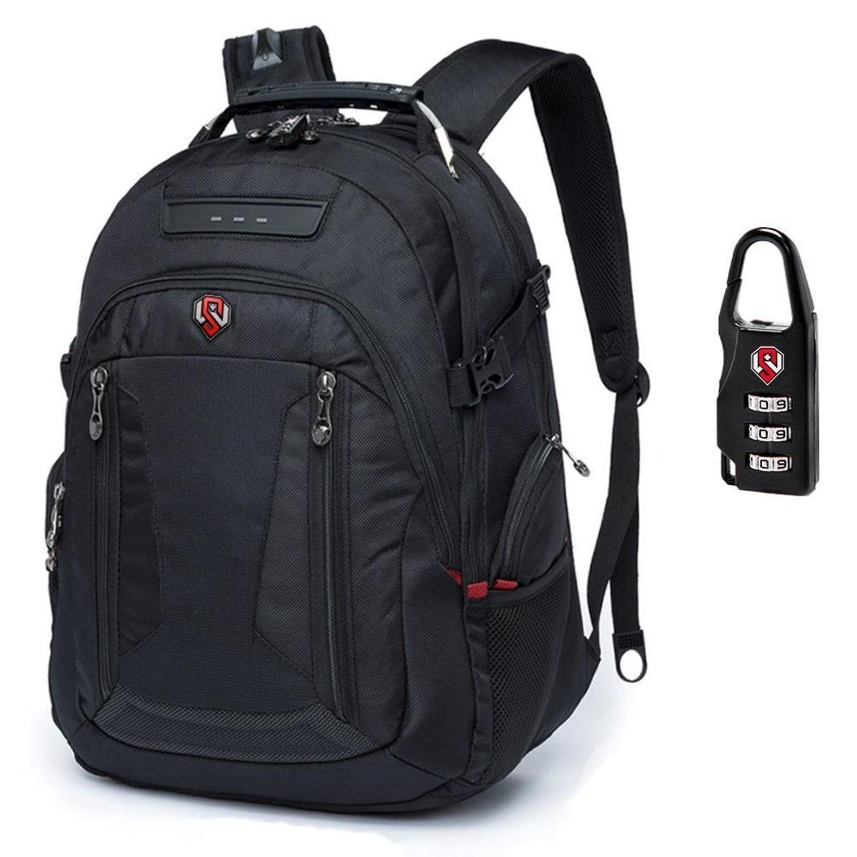 Mochila Executiva Masculina Notebook Laptop Reforçada Cabo Aço Cadeado Moderna 37L Menor preço em Mochila Executiva Masculina Notebook Laptop Reforçada Cabo Aço Cadeado Moderna 37L