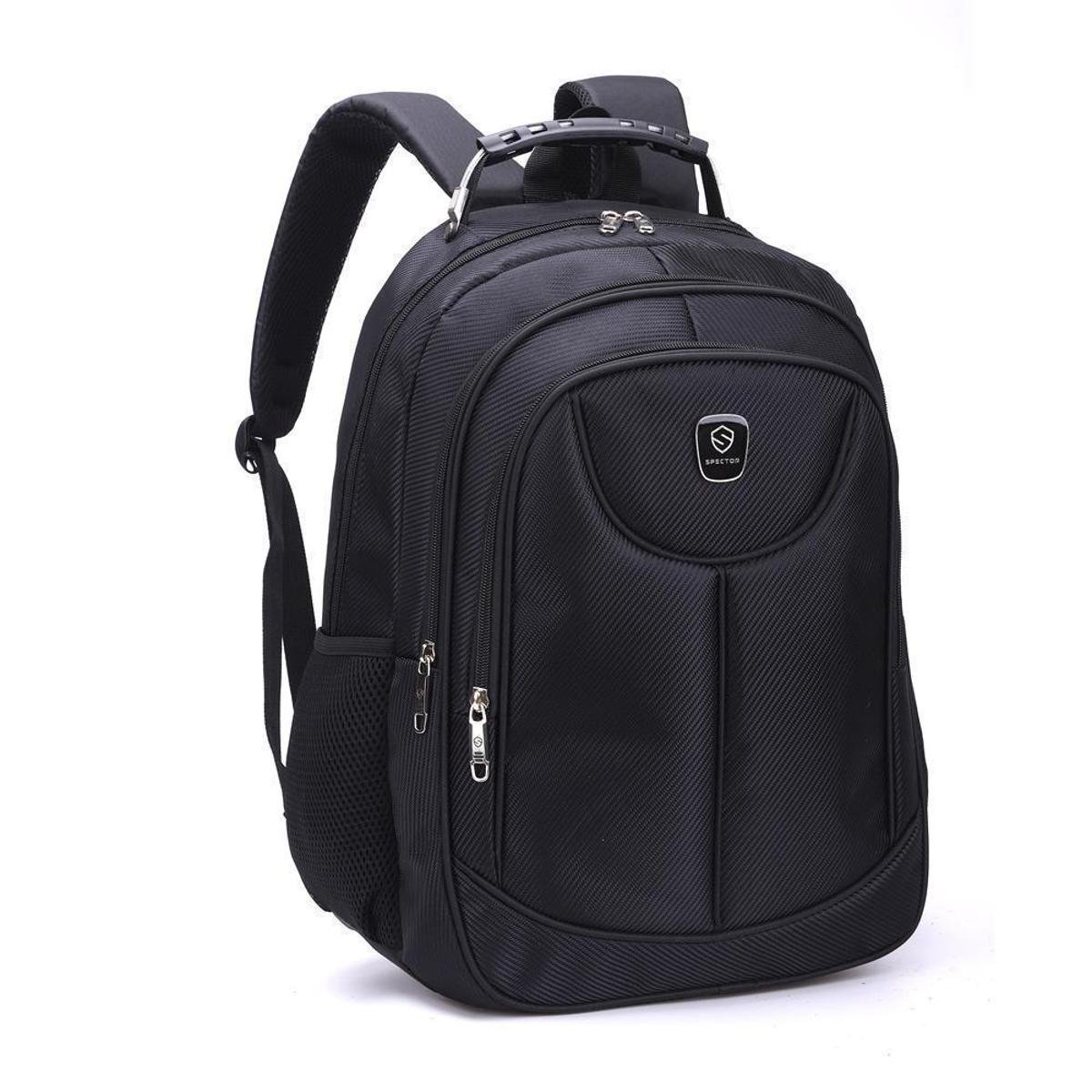 Mochila Executiva Masculina Spector Notebook Trabalho Preto Netshoes