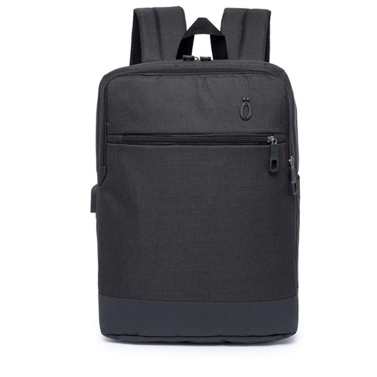 Mochila Executiva Ozil Pequim Notebook Saída USB e Fone Masculina - Chumbo Menor preço em Mochila Executiva Ozil Pequim Notebook Saída USB e Fone Masculina - Chumbo