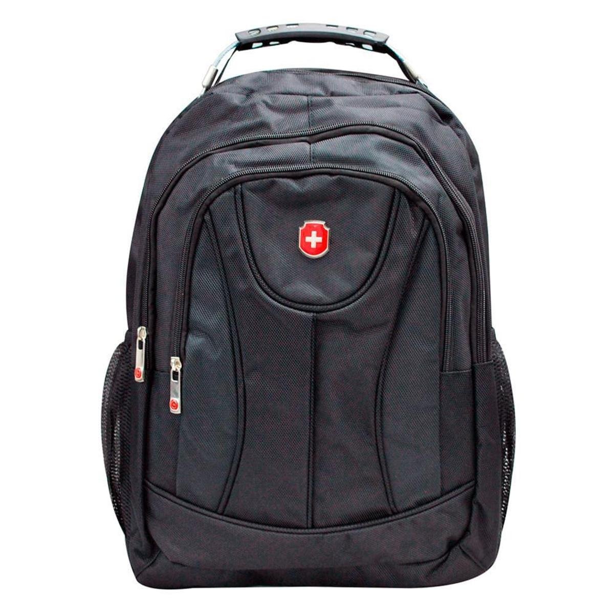Mochila Executiva Swissland com Alça Reforçada Preto/cinza Menor preço em Mochila Executiva Swissland com Alça Reforçada Preto/cinza