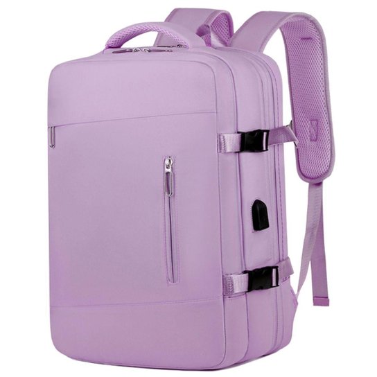 Mochila Executiva Viagem Grande Notebook Feminina Masculina - Roxo Menor preço em Mochila Executiva Viagem Grande Notebook Feminina Masculina - Roxo