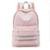 Mochila Faculdade Casual Bolsa Reforçada Grande - Rosa Claro