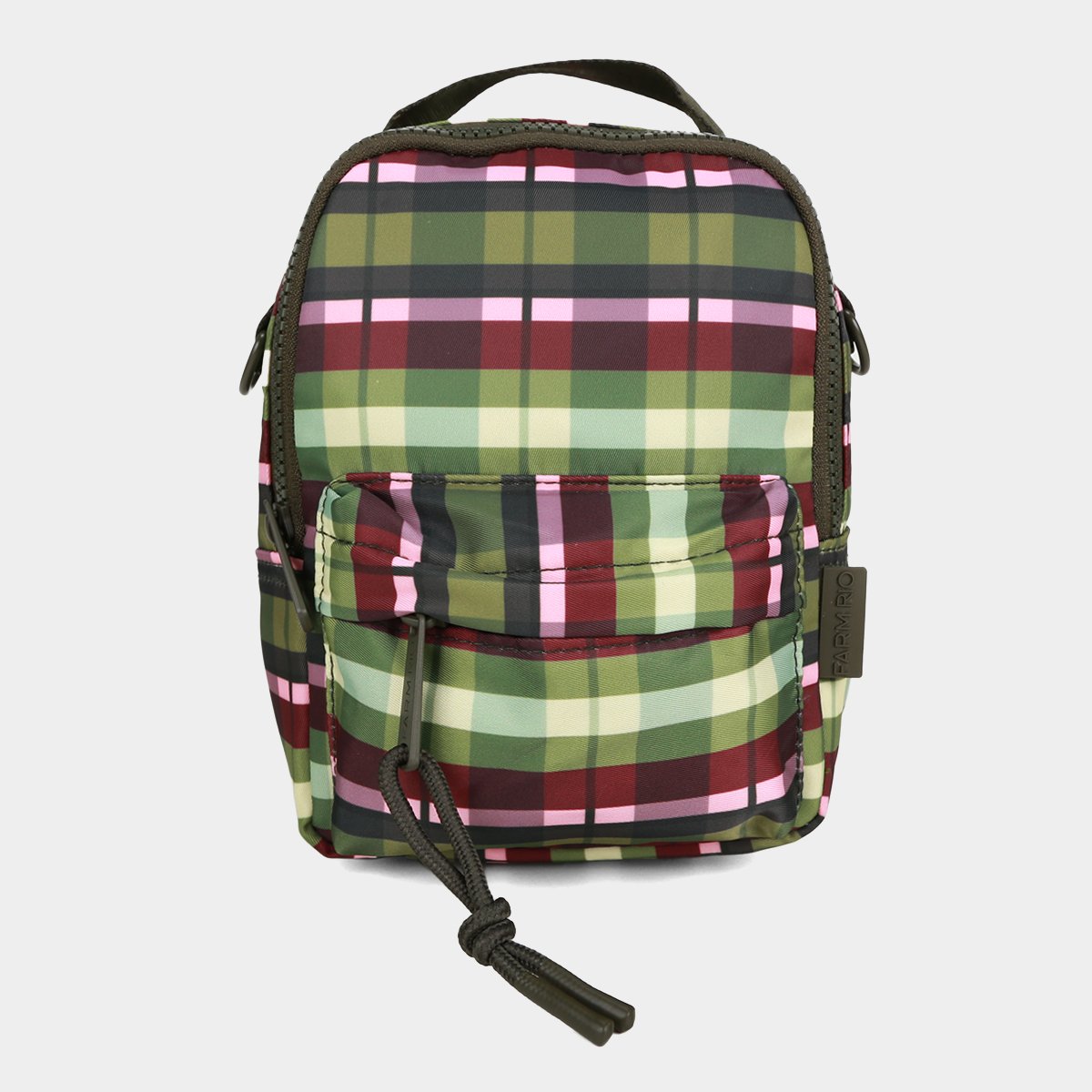 Mochila Farm Borogodó Xadrez Feminina