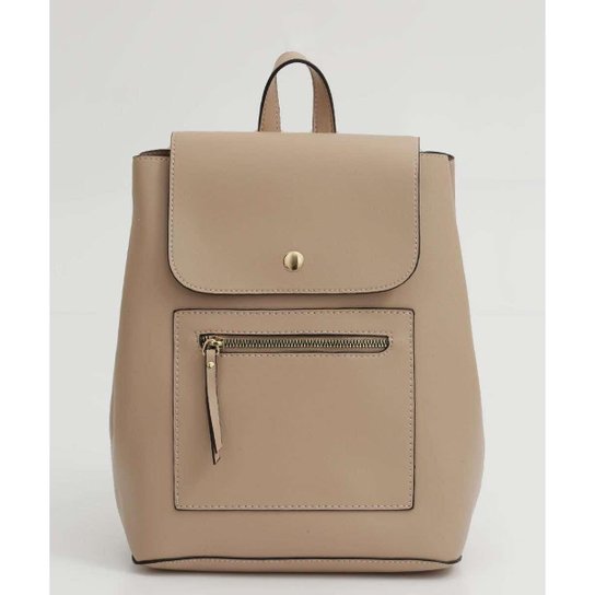 Mochila Feminina Bolso Frontal Pagani - 10045283314 - Bege Menor preço em Mochila Feminina Bolso Frontal Pagani - 10045283314 - Bege