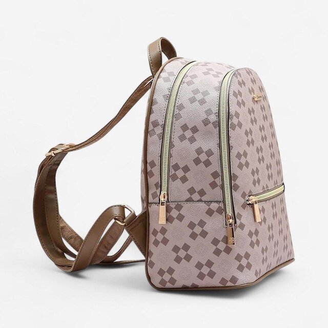 Mochila Feminina Chenson New Elemento Gráfico Natural