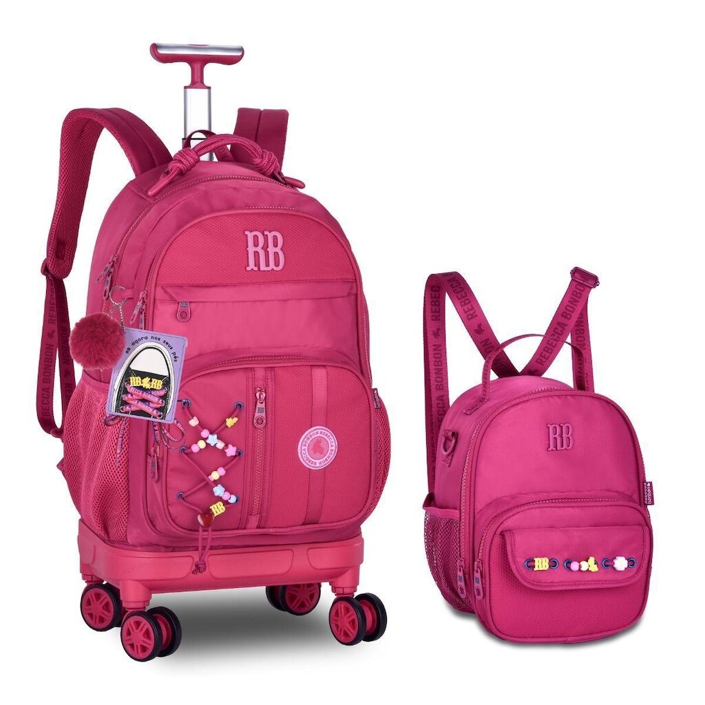 Mochila Feminina Com Lancheira Térmica Kit Rebecca Bonbon