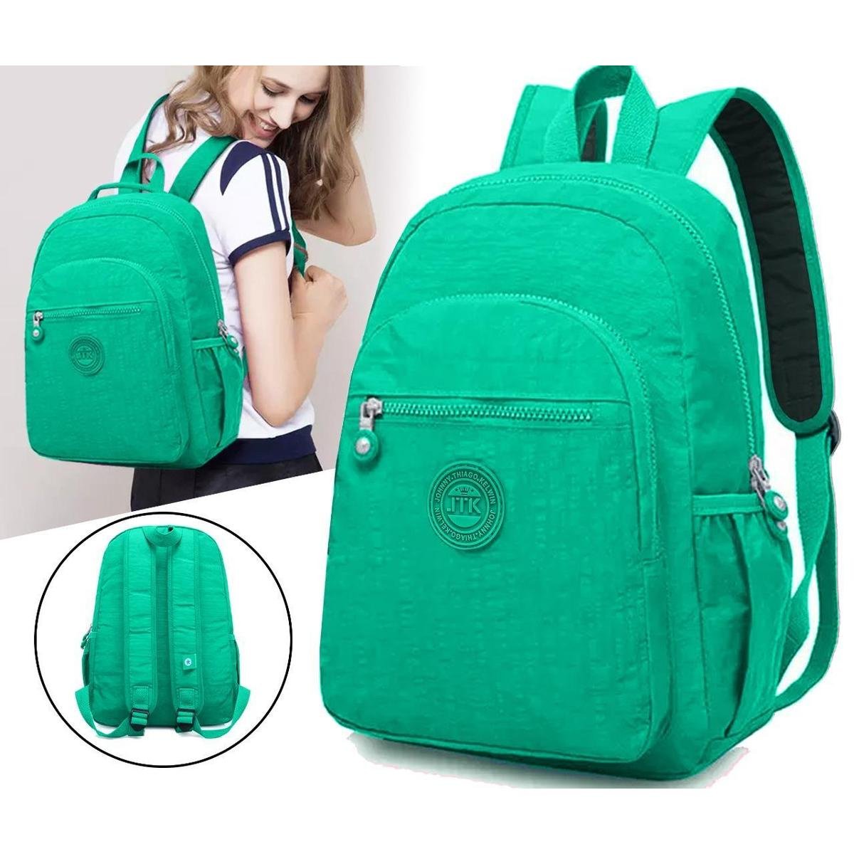Mochila Feminina Escolar Resistente Tactel Estilosa Zíper Menor preço em Mochila Feminina Escolar Resistente Tactel Estilosa Zíper