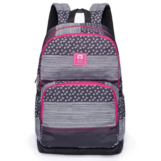 Mochila Feminina Hang Loose 22l Original Preto Notebook 15 - Preto+Rosa Menor preço em Mochila Feminina Hang Loose 22l Original Preto Notebook 15 - Preto+Rosa