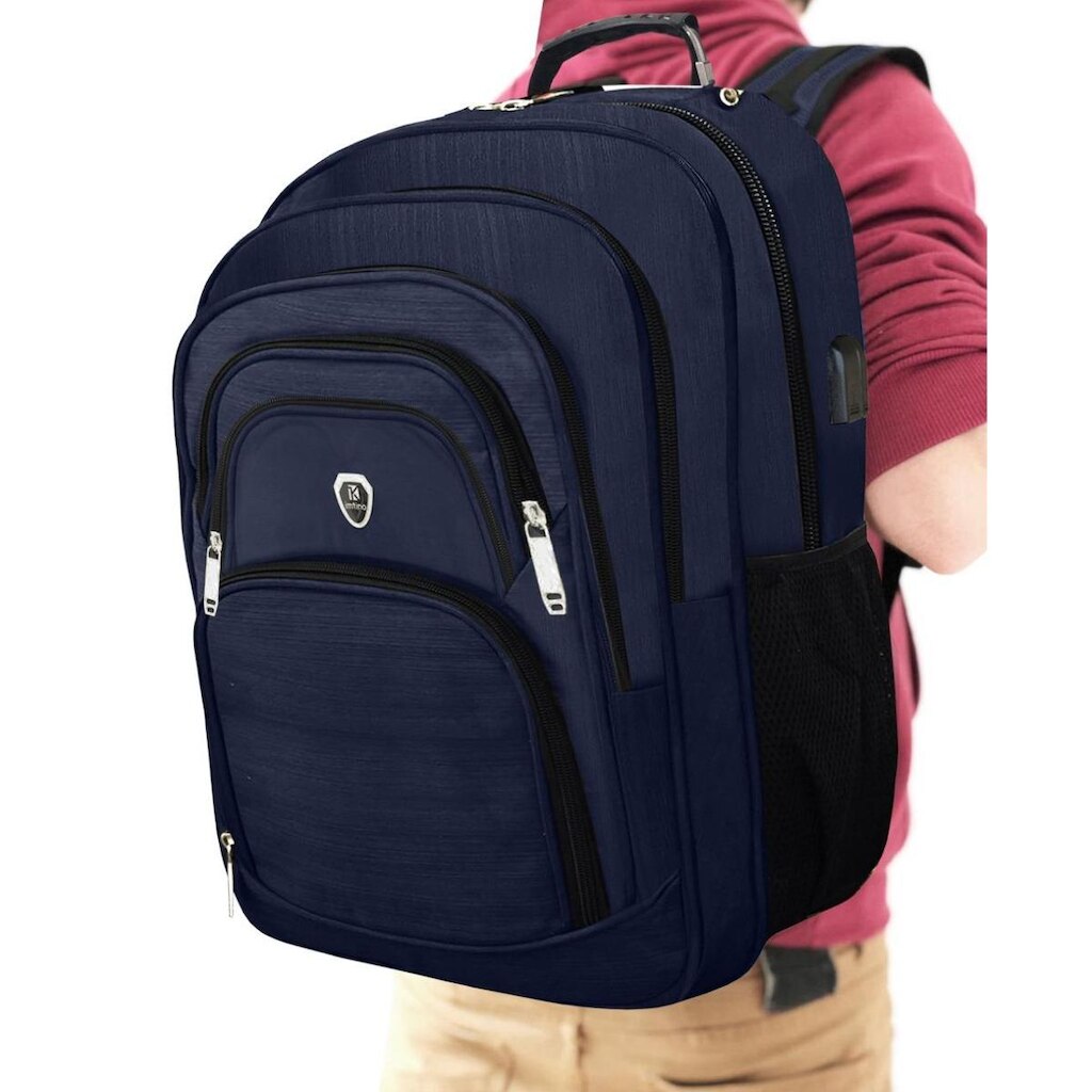 Mochila Feminina Masculina Notebook Reforçada Faculdade Usb