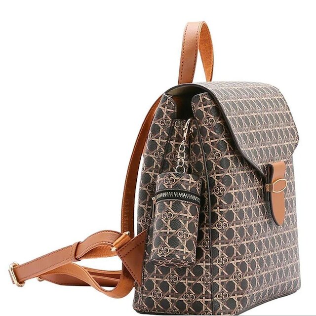 Mochila Feminina Monograma Tramas Chenson