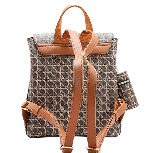 Mochila Feminina Monograma Tramas Chenson
