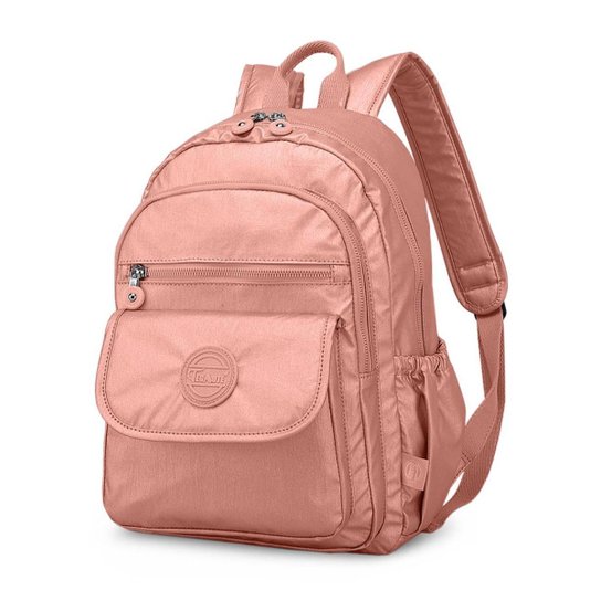 Mochila Feminina Notebook Tecido Molinho Resistente Leve Trabalho Escola - Rosa é ruim? Mochila Feminina Notebook Tecido Molinho Resistente Leve Trabalho Escola - Rosa é boa?