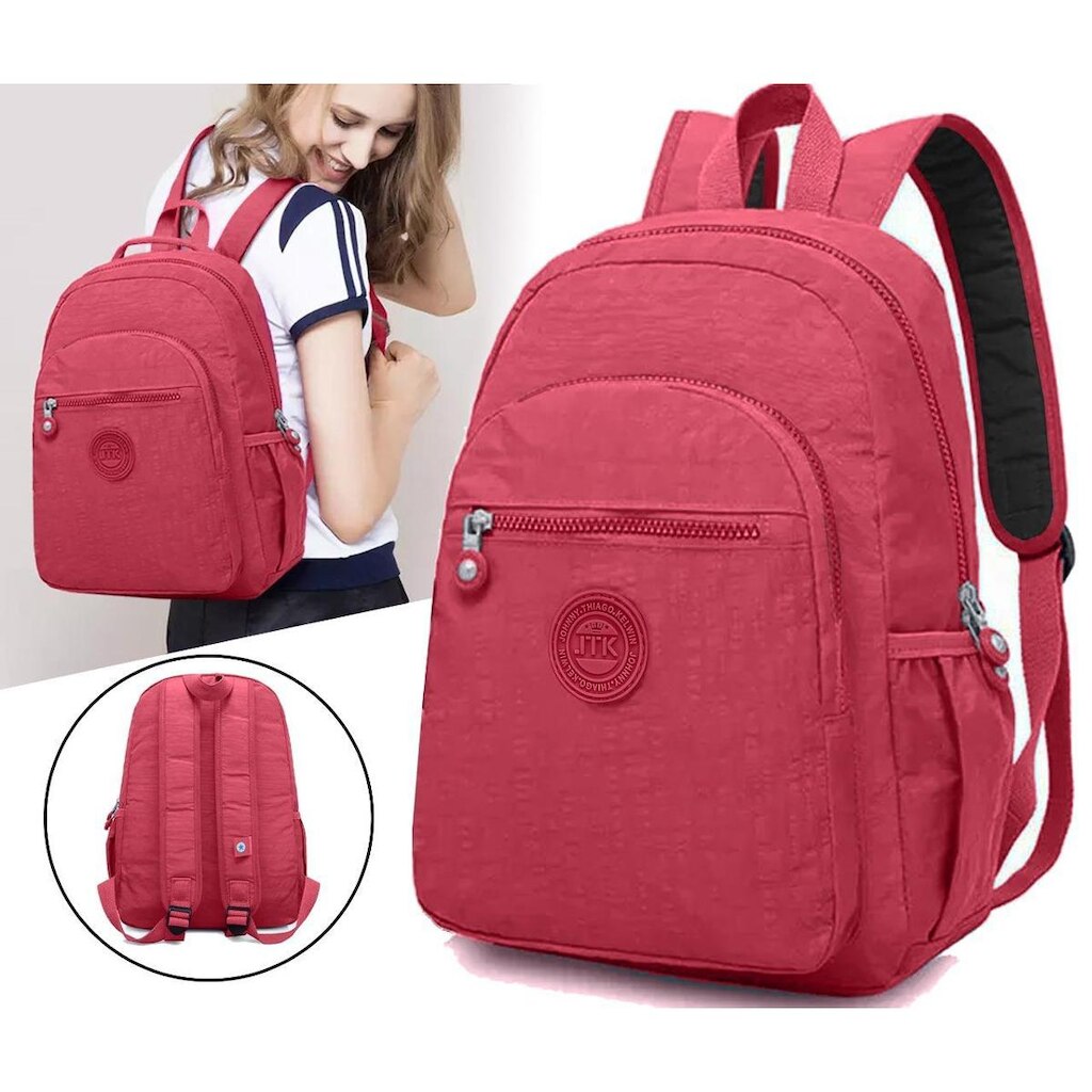 Mochila Feminina Notebook Tecido Molinho Resistente Leve Trabalho Escola