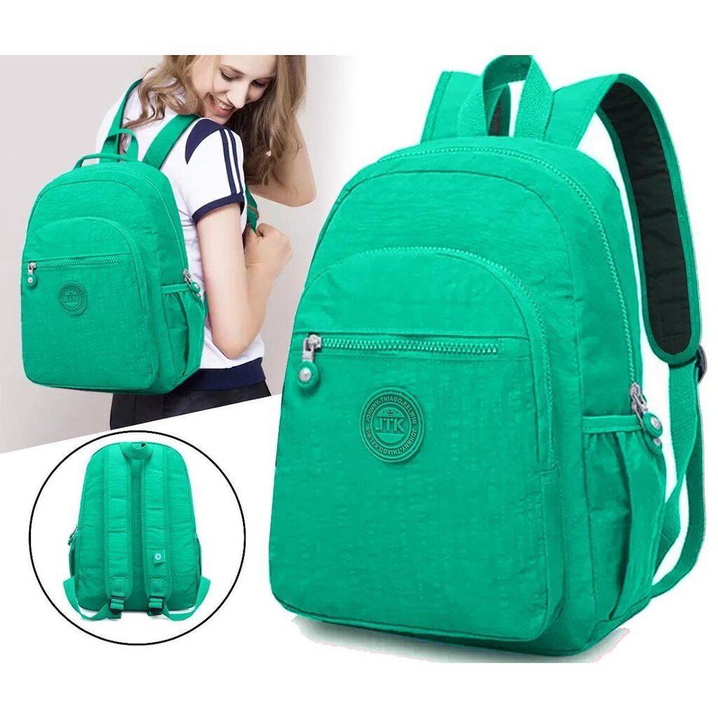 Mochila Feminina Notebook Tecido Molinho Resistente Leve Trabalho Escola