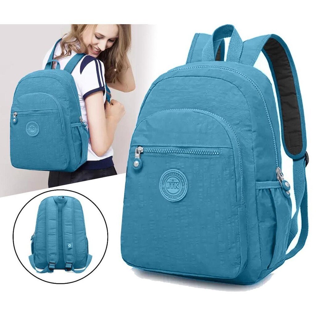 Mochila Feminina Notebook Tecido Molinho Resistente Leve Trabalho Escola