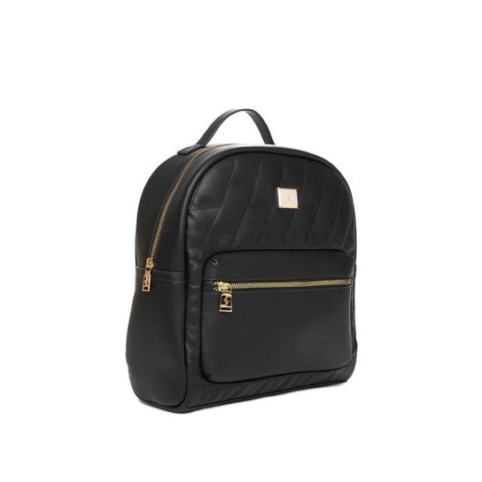 Mochila Feminina Rafitthy Matelassê Preto