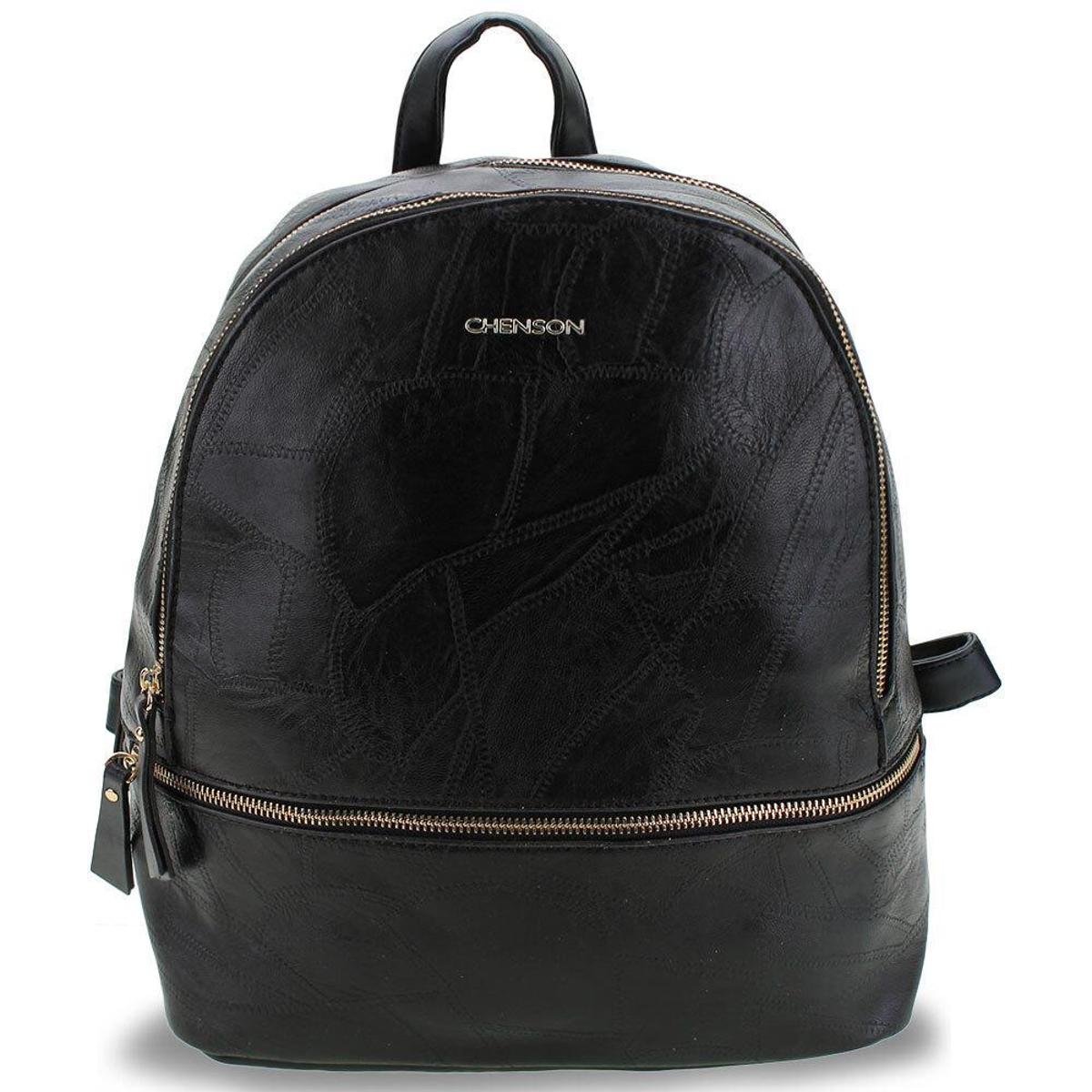 y414185　レディース　BLK M Mochila Feminina Zíper Chenson - Cg82685 - Preto - U - Preto