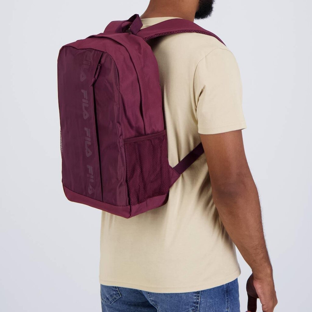 Mochila Fila Tone Logos Vinho