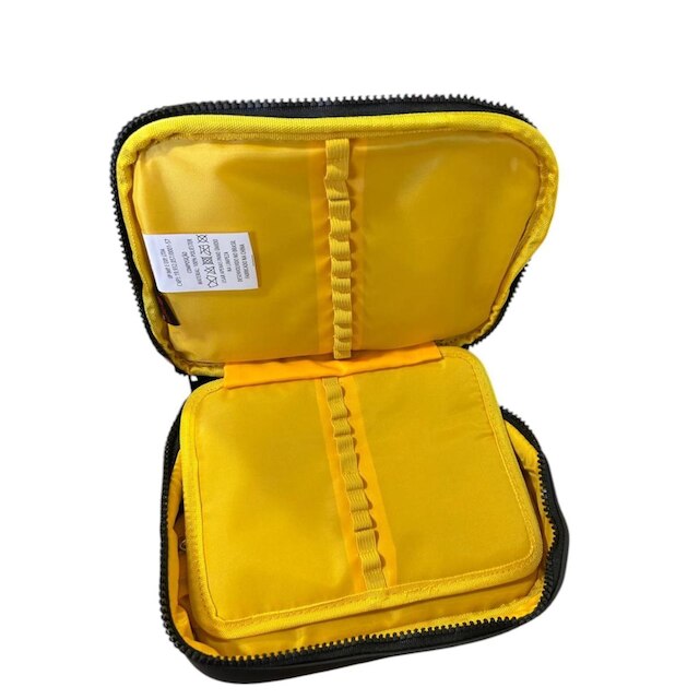 Mochila Free Fire Costas E Estojo Escolar Amarelo Preto Clio