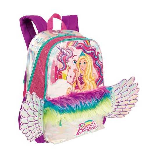 Mochila Grande Barbie Dreamtopia Infantil Sestini - Rosa Menor preço em Mochila Grande Barbie Dreamtopia Infantil Sestini - Rosa