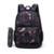 Mochila Hang Loose Estojo Executivo Escolar Trabalho Feminino 19 Litros - Preto+Rosa